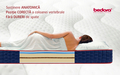 Saltea SuperOrtopedica Cocos Polar Memory Jeans 160x200 cm, fermitate medie