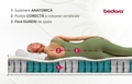 Saltea Ortopedica Aloe Vera Arcuri Pocket 7 Zone de Confort,  180x200x24 cm, Memory foam, medie/tare