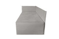 Pat copii Merlin extensibil 90x200 cm, gri, orientare stanga