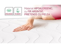 Saltea Ortopedica Argento Memory 7 zone de Confort, 160x200 cm, Anatomica, Husa cu ioni de argint, Ventilatie 3D