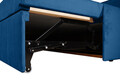Pat copii Merlin extensibil 90x200 cm, albastru, orientare stanga