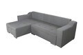 Coltar extensibil reversibil Verona Gri cu lada de depozitare