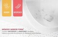 Saltea ortopedica, Intense Memory Pocket, 160x200x28 cm, cu Arcuri Individuale, spuma Memory, fermitate medie
