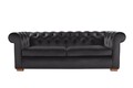 Canapea extensibila Oxford Chesterfield, 3 locuri, Graphite