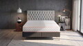 Saltea ortopedica, Copper Memory Free Air, 140x190 cm, Husa hipoalergenica, Dual Confort