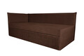 Pat copii Merlin extensibil 90x200 cm, maro, orientare stanga