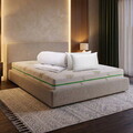 Pachet saltea ortopedica Relax Aloe Vera 160x200x17 cm, spuma  Memory 2 cm, pilota 200x220 cm si 2 perne 50x70 cm