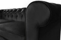 Canapea Oxford Chesterfield, 2 locuri, Graphite