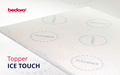 Topper Ice Touch Memory Foam Arctic Gel, 4 cm, Husa detasabila, Lavabila