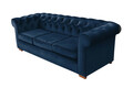 Canapea Oxford Chesterfield, 3 locuri, Albastru