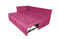 Pat copii Merlin extensibil 90x200 cm, roz barbie, orientare stanga