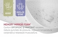 Saltea ortopedica, Copper Memory Free Air, 90x200 cm, Husa hipoalergenica, Dual Confort