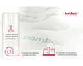 Saltea Bamboo Arctic Gel Memory 4 Confort  140x190 cm, anatomica, husa antialergica, reversibila