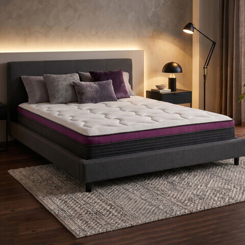 Saltea Infinit Confort, Cocos Fiber, Latex, Memory Foam, medie