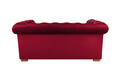 Canapea Oxford Chesterfield, 2 locuri, Rosu