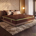 Saltea Dubai Deluxe Pocket, 160x200x28 cm, Arcuri Individuale, spuma Memory, fermitate medie