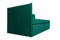 Pat copii Merlin extensibil 90x200 cm, verde pin, orientare stanga