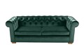 Canapea extensibila Oxford Chesterfield, 3 locuri, Green
