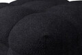 Taburet pouf Teddy, Negru