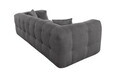 Canapea Teddy, 3L, Gri