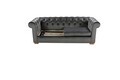Canapea extensibila Oxford Chesterfield, 3 locuri, Antracit