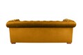 Canapea extensibila Oxford Chesterfield, 3 locuri, Mustard