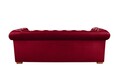 Canapea extensibila Oxford Chesterfield, 3 locuri, Red