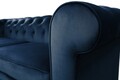 Canapea extensibila Oxford Chesterfield, 3 locuri, Dark Blue