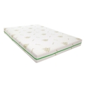 Pachet saltea ortopedica Relax Aloe Vera 160x200x17 cm, spuma  Memory 2 cm, pilota 200x220 cm si 2 perne 50x70 cm