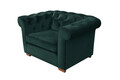 Fotoliu Oxford Chesterfield, Verde