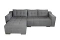 Coltar extensibil reversibil Verona Gri cu lada de depozitare