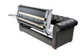 Canapea extensibila Oxford Chesterfield, 3 locuri, Antracit