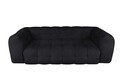 Canapea Teddy, 3L, Negru