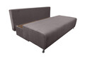 Canapea extensibil Perugia, textil reyat, Gri cenusiu