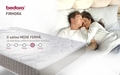 Saltea ortopedica, Aligna, 90x200 cm, Arcuri Bonnell, Fermitate Medie