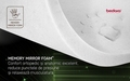 Saltea Dubai Deluxe Pocket, 90x200x28 cm, Arcuri Individuale, spuma Memory, fermitate medie
