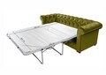 Canapea extensibila Oxford Chesterfield, 3 locuri, Olive
