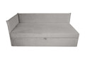 Pat copii Merlin extensibil 90x200 cm, gri, orientare stanga