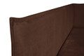 Pat copii Merlin extensibil 90x200 cm, maro, orientare dreapta