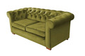 Canapea Oxford Chesterfield, 2 locuri, Olive