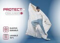 Set pilota 200x220 cm si 2 perne 50x70 cm, microfibra matlasata hipoalergenica, umplutura cu tratament PROTECT+
