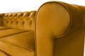 Canapea Oxford Chesterfield, 3 locuri, Mustard