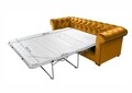 Canapea extensibila Oxford Chesterfield, 3 locuri, Mustard