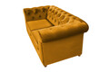 Canapea Oxford Chesterfield, 2 locuri, Mustard