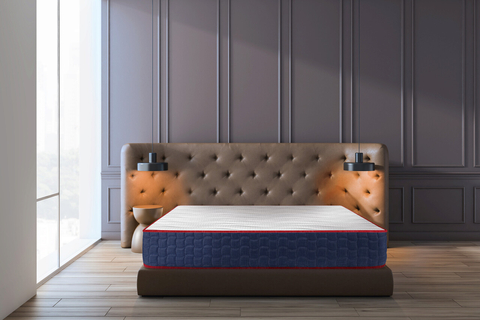 Saltea SuperOrtopedica Cocos Polar Memory Jeans 180x200 cm, fermitate medie