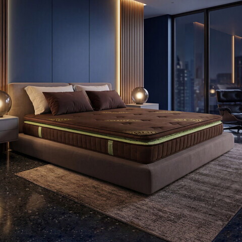 Saltea ortopedica, Dubai Dream Pocket, 90x200 cm, H 28 cm, cu Arcuri Individuale, fermitate medie