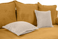 Canapea extensibil Perugia, textil reyat, Mustar