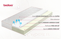Saltea ortopedica, Copper Memory Free Air, 90x200 cm, Husa hipoalergenica, Dual Confort