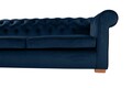 Canapea extensibila Oxford Chesterfield, 3 locuri, Dark Blue