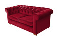 Canapea Oxford Chesterfield, 2 locuri, Rosu